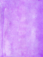 Violet watercolor background with spots, dots, blurred circles