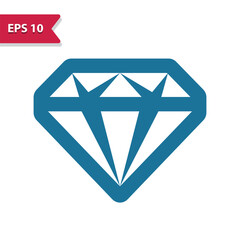 Diamond Icon. Jewel, Jewelry. Professional pixel perfect vector icon in glyph style.