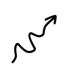 Hand drawn arrow vector