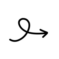Hand drawn arrow vector