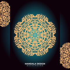 Creative Gold luxury decorative Mandala design background