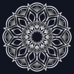 Decorative elements luxury ornament pattern gradient mandala design