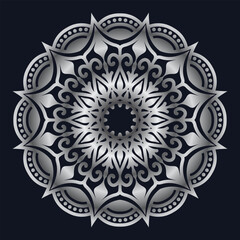 Decorative elements luxury ornament pattern gradient mandala design