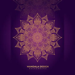 Creative Gold luxury decorative Mandala design background