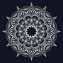 Decorative elements luxury ornament pattern gradient mandala design