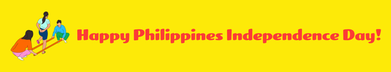 Happy Philippines Independence day banner
