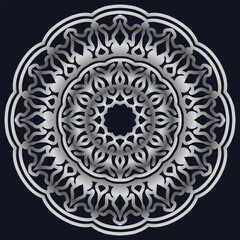 Decorative elements luxury ornament pattern gradient mandala design