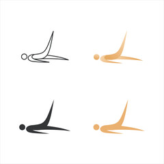 Pilates color vector illustration collection