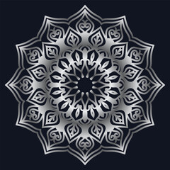 Decorative elements luxury ornament pattern gradient mandala design