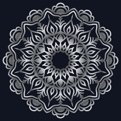Decorative elements luxury ornament pattern gradient mandala design