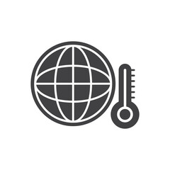 Earth Temperature Icon - Global Warming Icon
