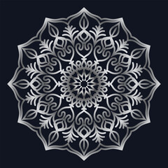 Decorative elements luxury ornament pattern gradient mandala design