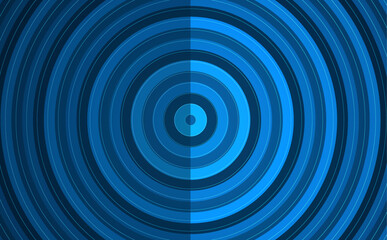 Blue circle lines background. Template for brochures, flyers, magazine