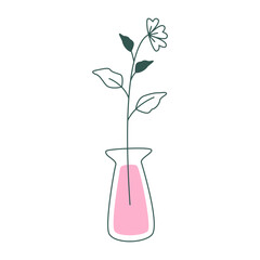 Aesthetic Flower Vase Illustration