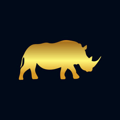  wild animals gold silhouette