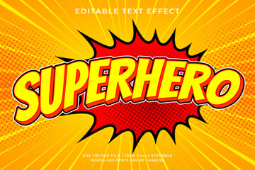 Superhero text effect comic style © hiznysyahril