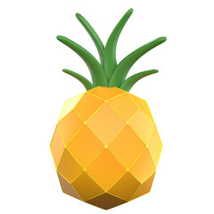 pineapple fruit 3d render