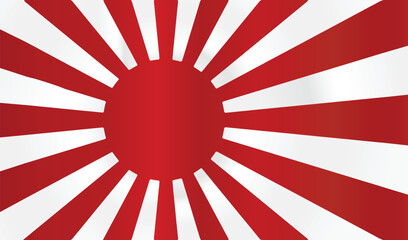 Obraz premium Rising sun country flag of japanese imperial naval ready for your history design