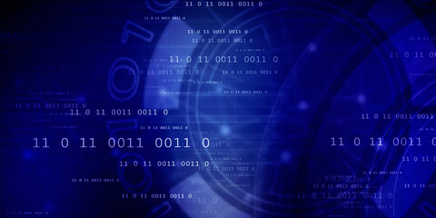 2d illustration Abstract futuristic electronic circuit technology background