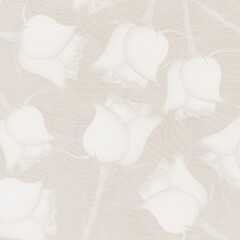 Beige background with roses motif. Best for spring wedding design. 