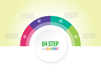 business pie chart 3 to 10 Infographics elements data element. can be used web design or presentation, illustration vector background