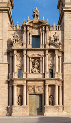 Fototapeta na wymiar Valencia - The portal of monastery - Monasterio de San Miguel de los Reyes.