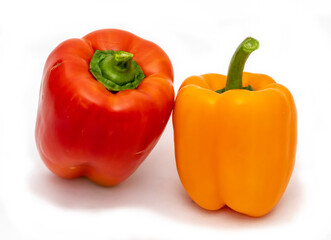 Red and yellow peppers