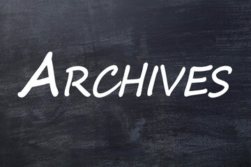 Obraz premium Archives texte tableau
