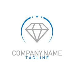 Diamond gold logo design with vector file.