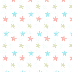 Background with starfish for decoration.