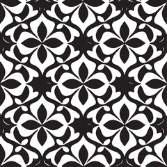 Stylish packaging with East Asian abstraction and African tribal motifs, featuring elegant royal leaves and a bold fantail print in black and white. This chic curtain with its intricate