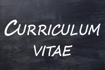 Fototapeta premium Curriculum vitae tableau