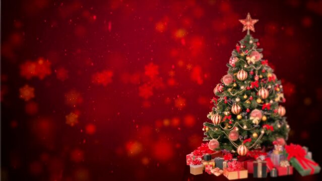 Christmas Background 3D Video Animation