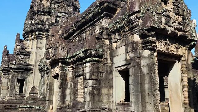 Mysterious Ancient ruinsBanteay Samre temple - famous Cambodian landmark, Angkor Wat complex of temples. Siem Reap, Cambodia