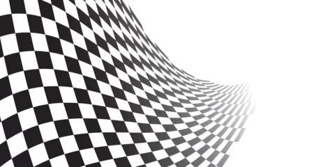 Crédence de cuisine en verre imprimé F1 Black and white checkered abstract background. Race background with space for text. Racing flag vector illustration. Flag race background. 