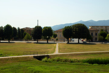 The green parks of Lucca, Italy