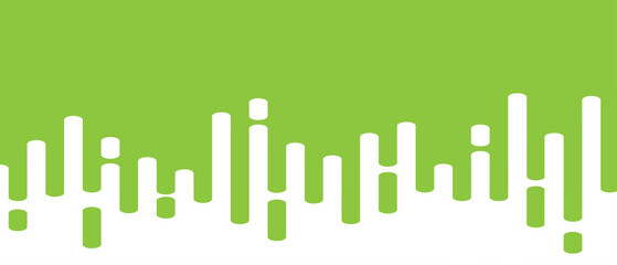Green abstract lines on white background. Trendy abstract lines transition background for backdrop, cover, wallpaper and banner. Rounded lines halftone for brochure, layout and flyer. Creative vector
