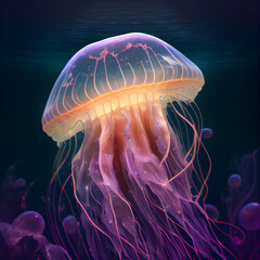 jelly fish in the water