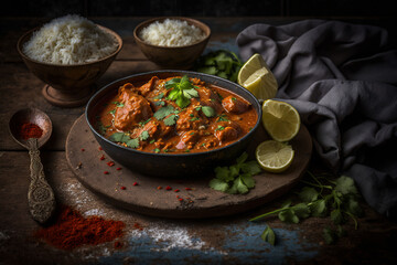 Delicious chicken tikka masala