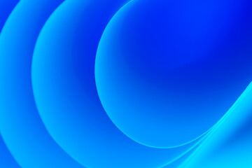 Abstract gradient blue curves and lines background layers