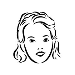 Schoolchildren go to school hand in hand. Sketch.