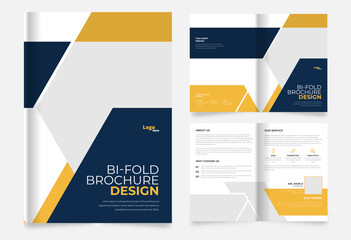 abstract corporate business brochure template design