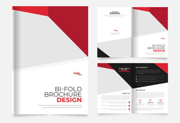 abstract corporate business brochure template design