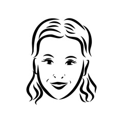 Schoolchildren go to school hand in hand. Sketch.