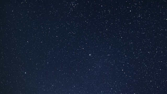 Night sky astronomy background with millions stars in dark Starry space Time lapse