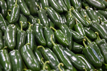 Background of Green Peppers