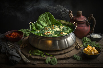 Delicious palak paneer