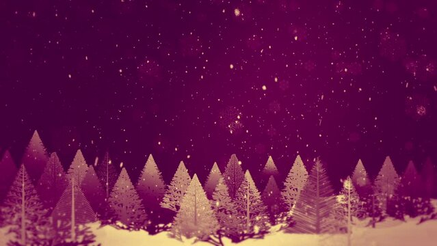 Christmas Background Vintage Colors Animation