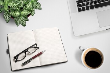 Blank office Calendar or Planner on office desk