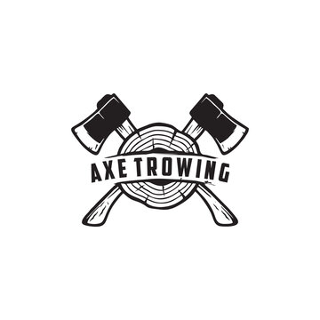 ax throwing logo design